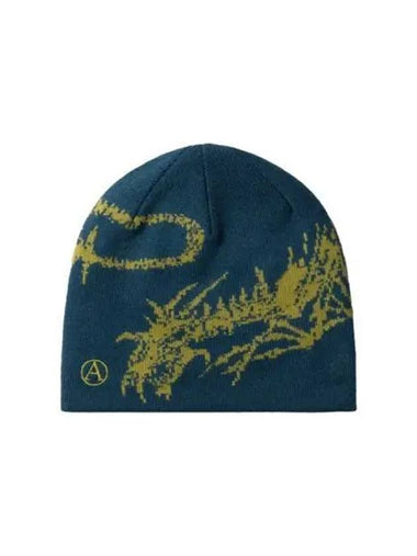 Aries Skeletor Skull Beanie Petrol - ARIES - BALAAN 1