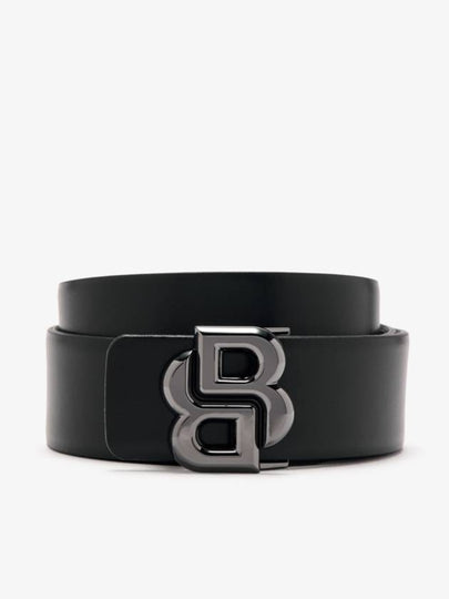 B Icon Leather Belt Black - HUGO BOSS - BALAAN 2