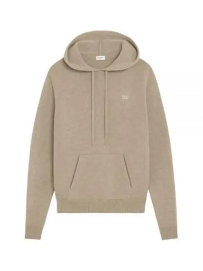 Triomphe Wool Cashmere Hoodie Beige - CELINE - BALAAN 2