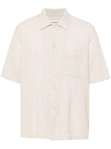 Box Seersucker Texture Shirt M2242BL - OUR LEGACY - BALAAN 1