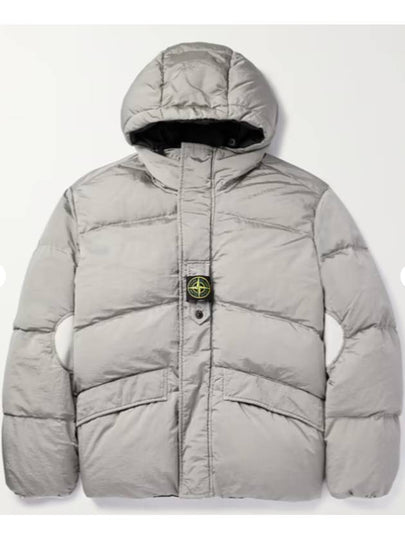 Logo Patch Reversible Padding Grey - STONE ISLAND - BALAAN 2