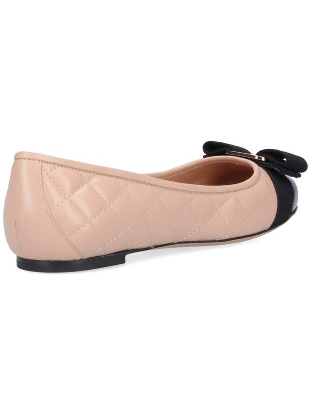 Varina Quilting Leather Ballet Flat New Bisque - SALVATORE FERRAGAMO - BALAAN 5