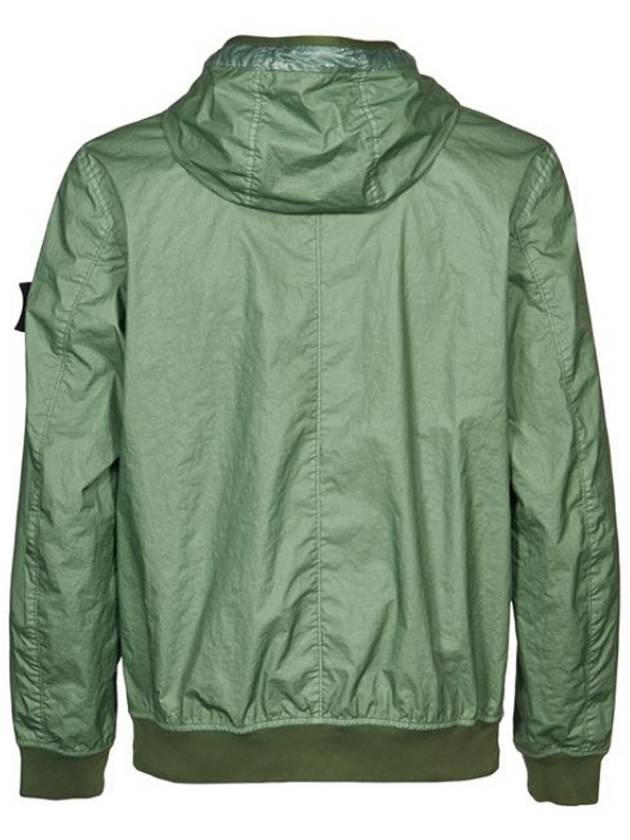 Wappen Patch Nylon Hooded  Jacket Green - STONE ISLAND - BALAAN 3