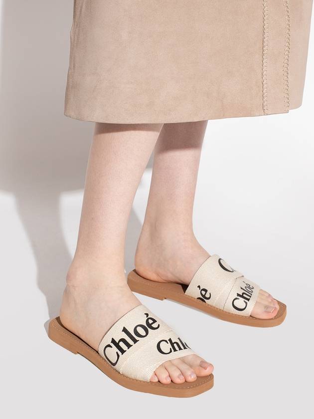 Chloé ‘Woody’ Slides, Women's, Cream - CHLOE - BALAAN 2