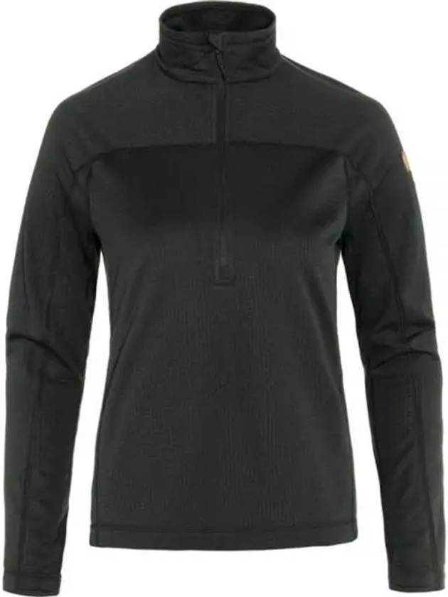 Women's Abisko Lite Fleece Half Zip Black - FJALL RAVEN - BALAAN 2