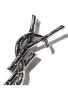 Opium YSL Crocodile Brooch Silver - SAINT LAURENT - BALAAN 4