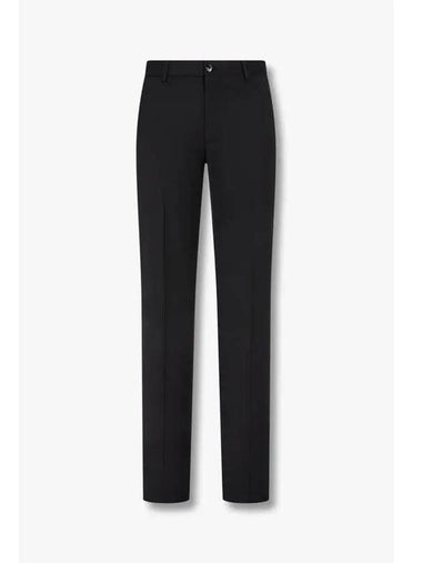 Men s Solid Wool Criss Pants Black - GIORGIO ARMANI - BALAAN 1