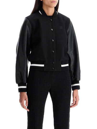 wool and leather varsity jacket - GIVENCHY - BALAAN 2