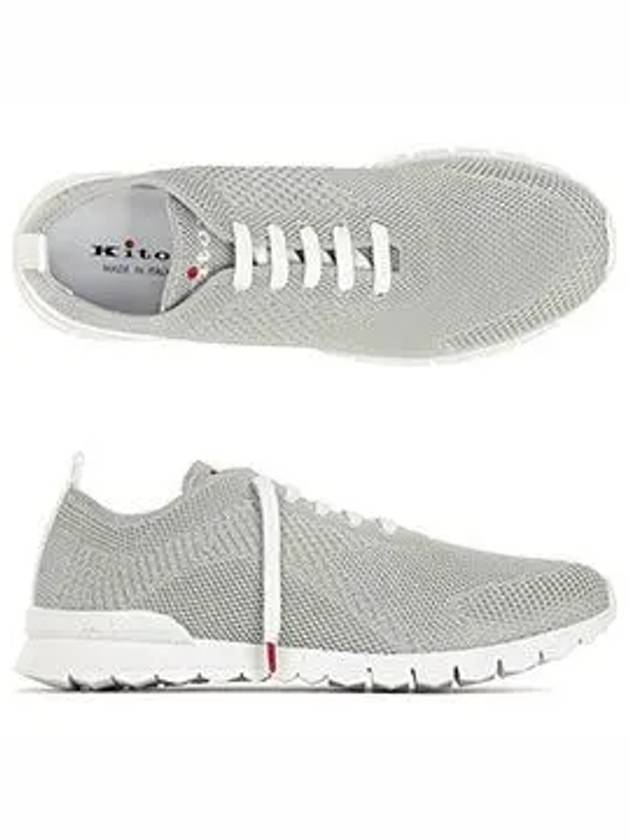 Fit Knit Low Top Sneakers Light Grey - KITON - BALAAN 6