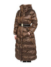 Women's Spacepar Waterproof Nylon Parka Brown - MAX MARA - BALAAN 2