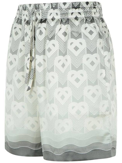 Casablanca Grey Silk Bermuda Shorts - CASABLANCA - BALAAN 2