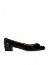 Vara Bow Patent Pumps Black - SALVATORE FERRAGAMO - BALAAN 2