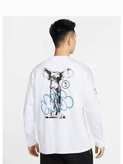 Men's Max 90 Basketball Long Sleeve T-Shirt White - NIKE - BALAAN 2