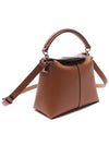 Women's T Case Leather Micro Messenger Bag Brown - TOD'S - BALAAN 4