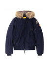 Gobi Light Fur Parka Navy - PARAJUMPERS - BALAAN 1