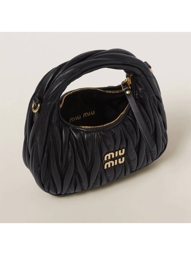 Wander Materasse Nappa Leather Hobo Mini Bag 5BP078 AN88 F0002 - MIU MIU - BALAAN 4