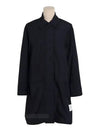 Military Ripstop Round Collar Over Pea Coat Navy - THOM BROWNE - BALAAN 2