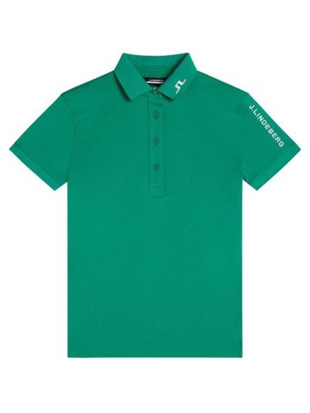 Tour Tech Short Sleeve Polo Shirt Green - J.LINDEBERG - BALAAN 1