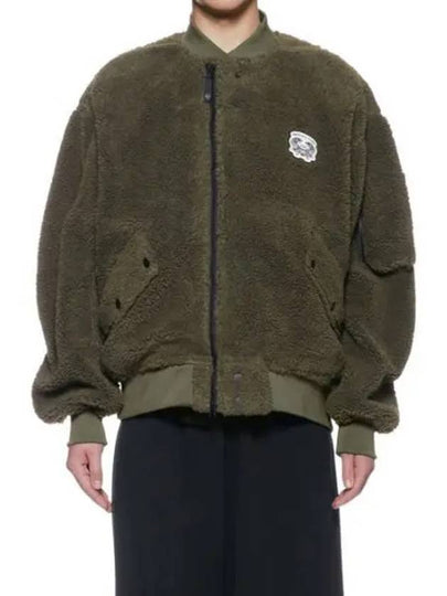 Fleece Bomber Jacket Green - ONITSUKA TIGER - BALAAN 2