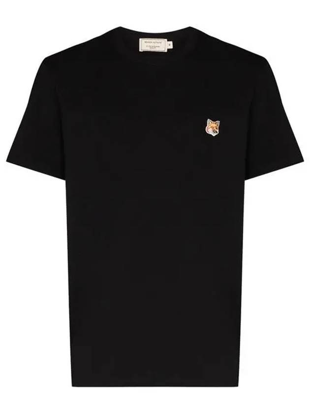 Fox Head Patch Classic Short Sleeve T-Shirt Black - MAISON KITSUNE - BALAAN 3