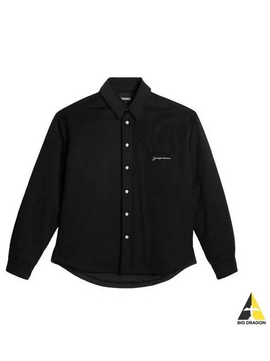 La Chemise Boulanger Puffed Long Sleeve Shirt Black - JACQUEMUS - BALAAN 2