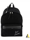 Embroidered City Canvas Backpack Black - SAINT LAURENT - BALAAN 2