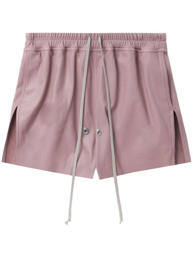 Rick Owens Gabe Leather Shorts - RICK OWENS - BALAAN 1