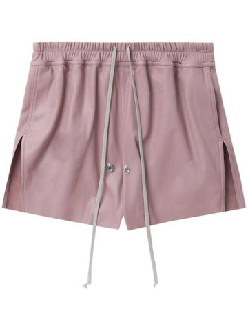 Rick Owens Gabe Leather Shorts - RICK OWENS - BALAAN 1