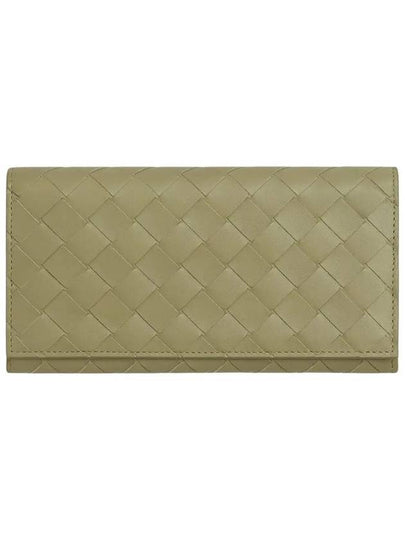 Leather Long Wallet Travertine - BOTTEGA VENETA - BALAAN 2