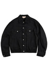 Dyed Cotton Denim Jacket Black - MARNI - BALAAN 1