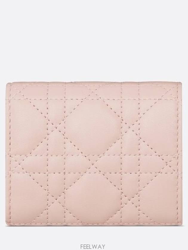 Dior Jolie Hibiscus Wallet Powder Pink Cannage - DIOR - BALAAN 5