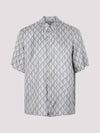 CD Diamond Silk Twill Short Sleeved Shirt Deep Grey - DIOR - BALAAN 2