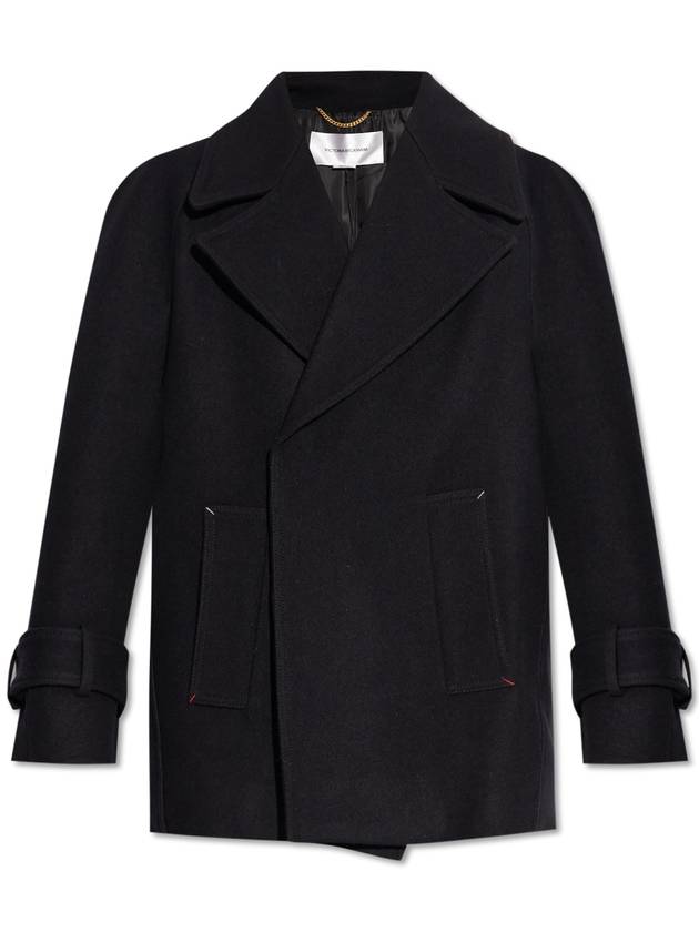 Victoria Beckham Wool Coat, Women's, Black - VICTORIA BECKHAM - BALAAN 1