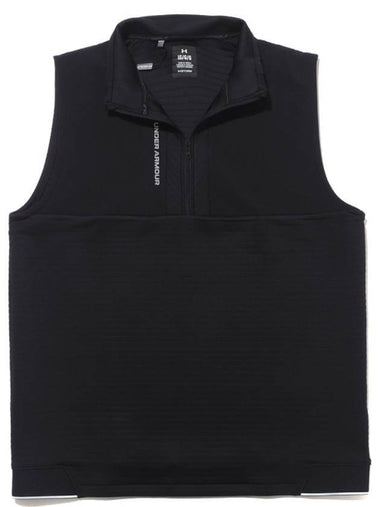 Golf UA Storm Daytona Best Half Zip Vest Black - UNDER ARMOUR - BALAAN 1