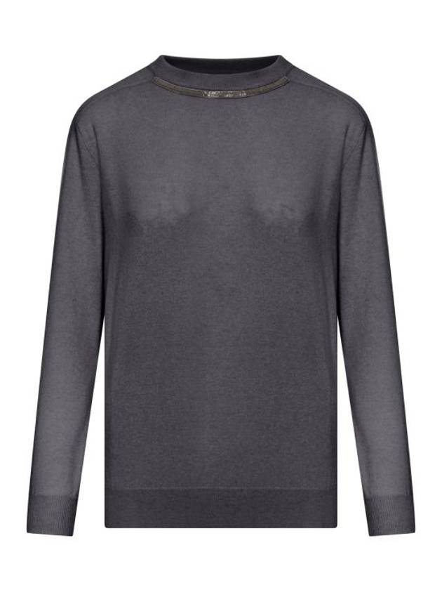 24FW Sweater M12167900PCG266 BLACK STONE ULTRABLACK Black - BRUNELLO CUCINELLI - BALAAN 1