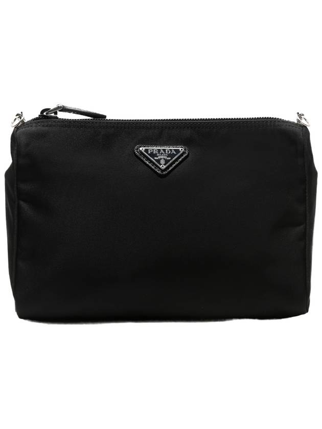 Nylon Cosmetic Pouch Bag Black - PRADA - BALAAN 3