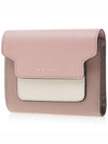 Saffiano Tri-Fold Half Wallet Pink - MARNI - BALAAN 3