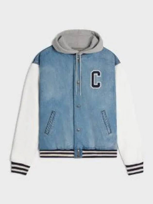 Teddy Loose Bomber Jacket Blue - CELINE - BALAAN 2