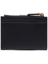 Vitello Move Leather Card Wallet Black - PRADA - BALAAN.