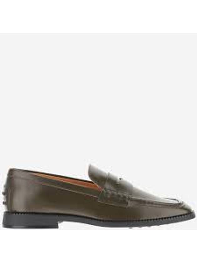 Pebble Tab Leather Penny Loafers Khaki - TOD'S - BALAAN 2