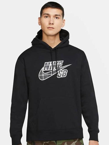 01CK5306010SBSkate hooded tshirtblack check - NIKE - BALAAN 1