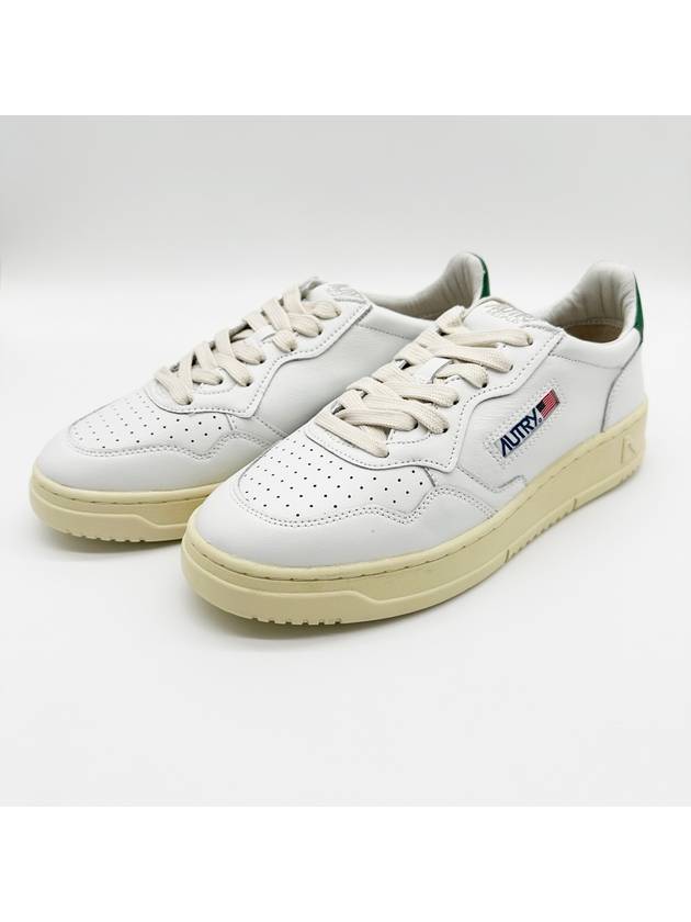 Medalist Green Tab Leather Low Top Sneakers White - AUTRY - BALAAN 2