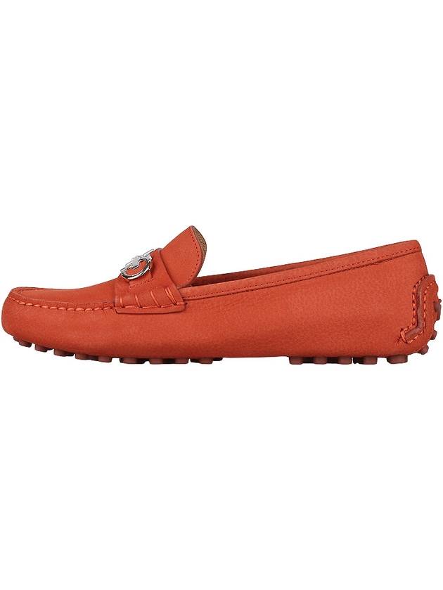 Gancini Driving Shoes Orange - SALVATORE FERRAGAMO - BALAAN 4