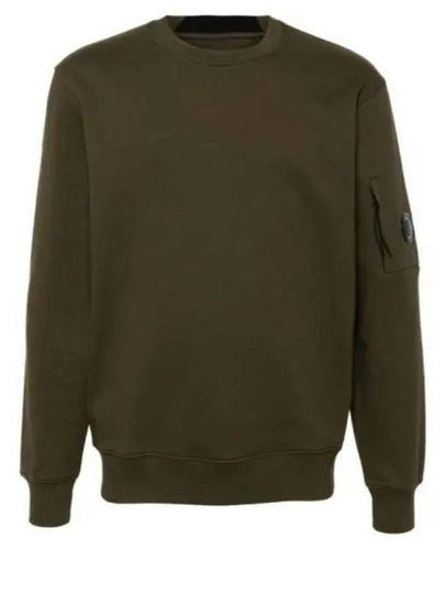 Diagonal Raised Fleece Lens Sweatshirt Ivy Green - CP COMPANY - BALAAN 2