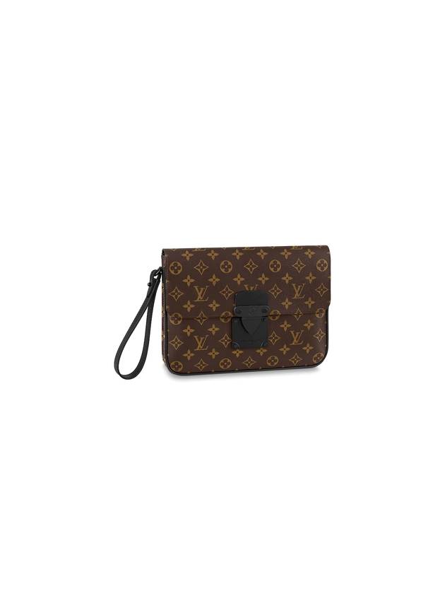 S-Lock A4 Pouch Bag Brown - LOUIS VUITTON - BALAAN 1