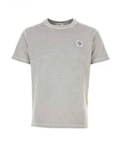 Organic Cotton Short Sleeve T-Shirt Dust Grey - STONE ISLAND - BALAAN 2