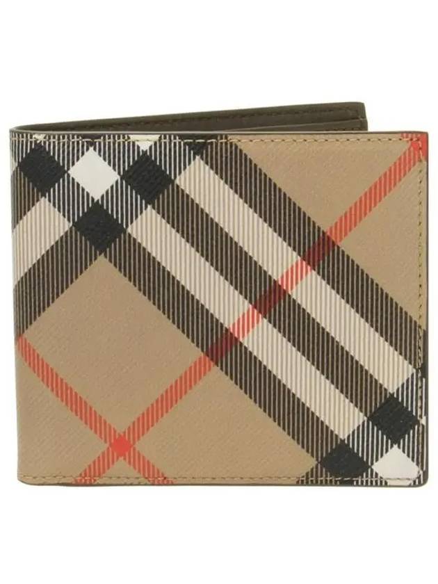 Check Half Wallet Beige - BURBERRY - BALAAN 2