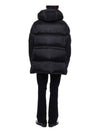 Logo Applique Nylon Puffer Coat Black - BURBERRY - BALAAN 6