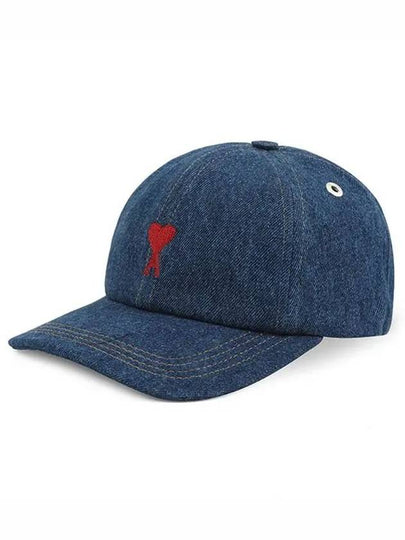 Embroidered Logo Ball Cap Blue - AMI - BALAAN 2