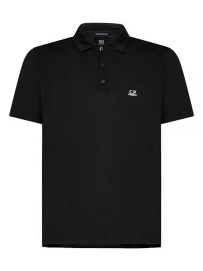 1020 Jersey Logo Polo Shirt Black - CP COMPANY - BALAAN 2